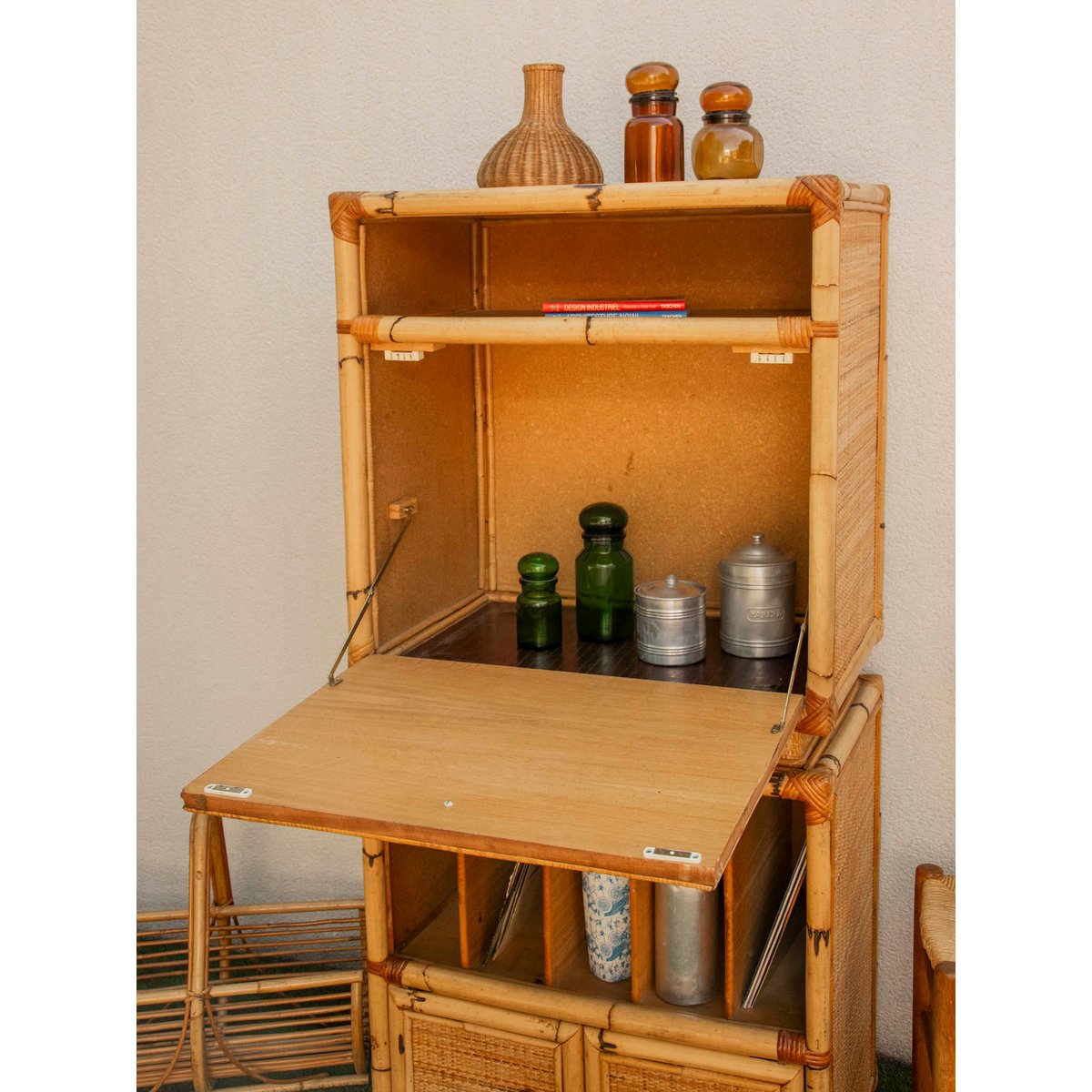 Buffet modulable à multiples rangements Gilbert N°1611 - Bon état bois clair, DEBONGOUT