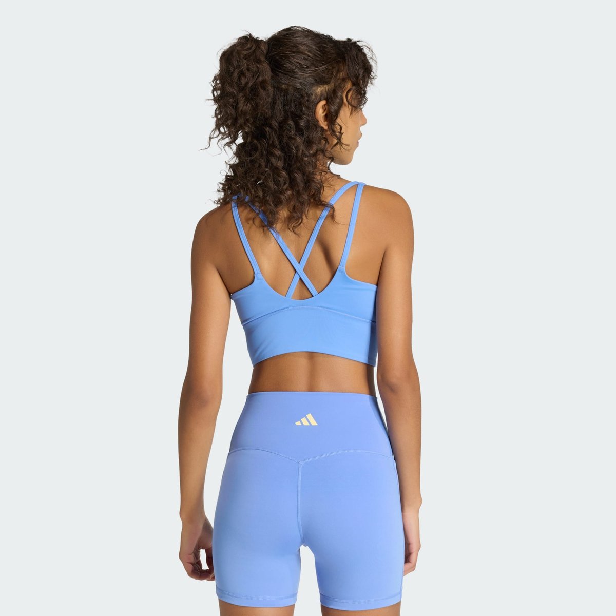 Brassière 3 Bandes Studio All Me Maintien Léger blue fusion, adidas Performance