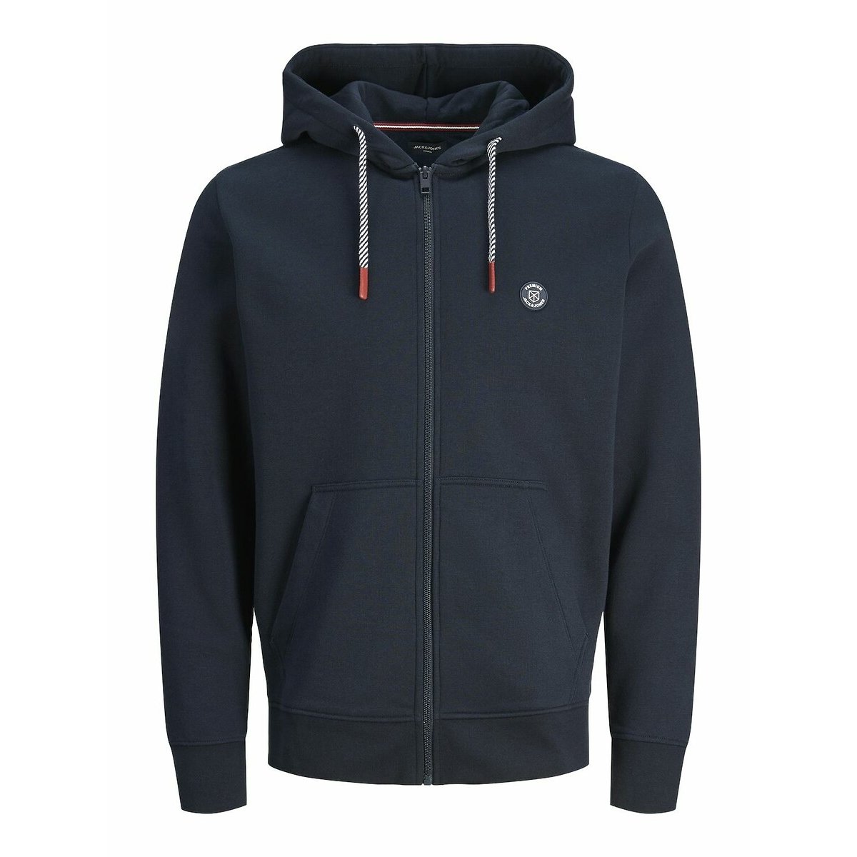 Felpa con cappuccio blu marino, JACK & JONES