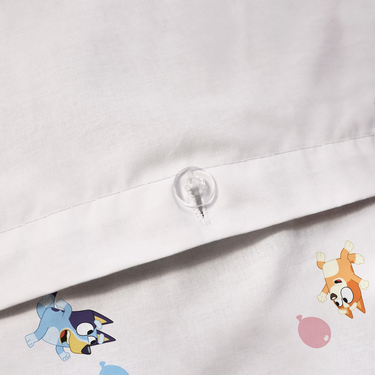 Parure de lit imprimée 100% coton, PARTY beige, BLUEY