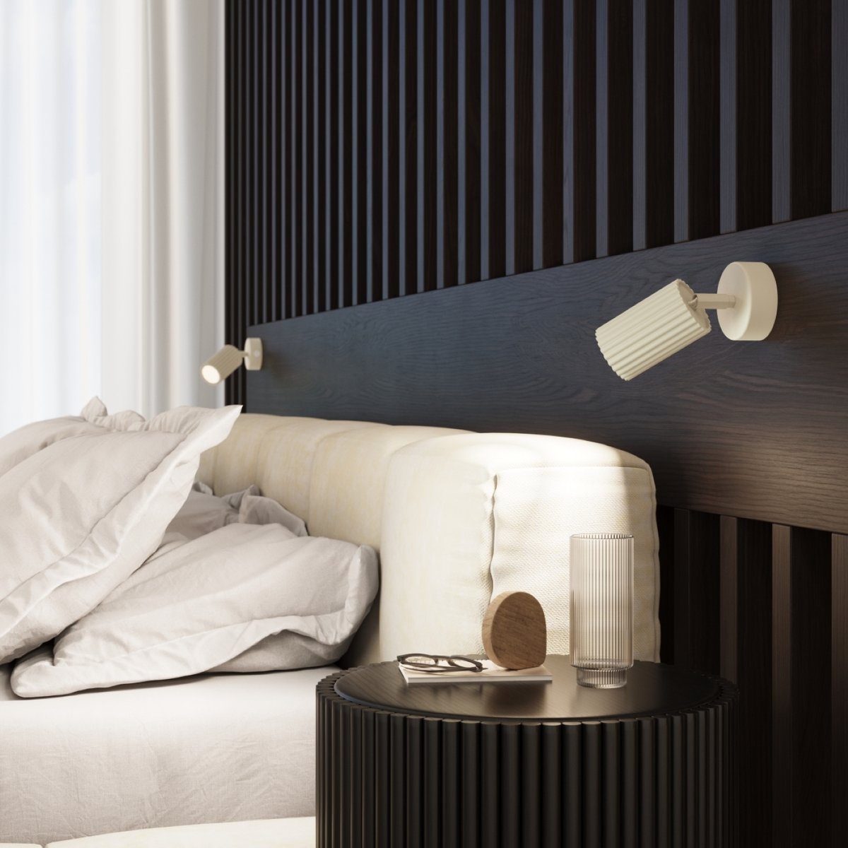 Plafonnier Aluminium Beige GU10 2 Karbon beige, EDEN