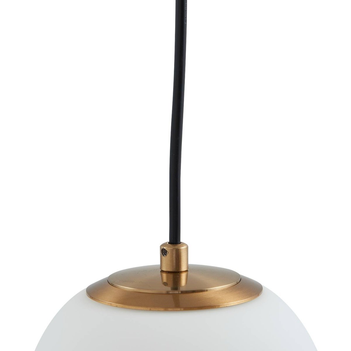 Suspension en verre, Bidolo couleur laiton, LUCANDE