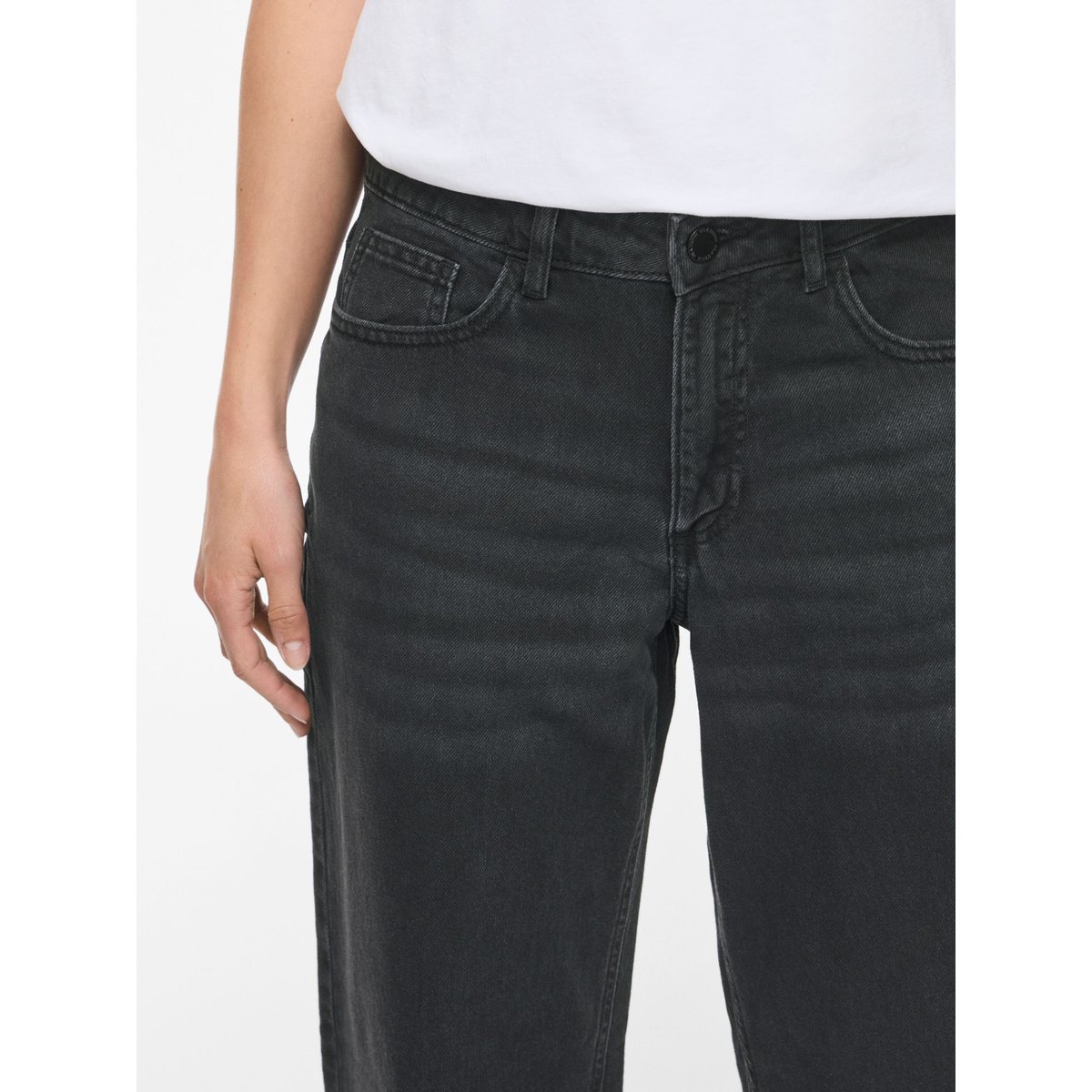 Jean À Coupe Ample noir - black denim1, VILA