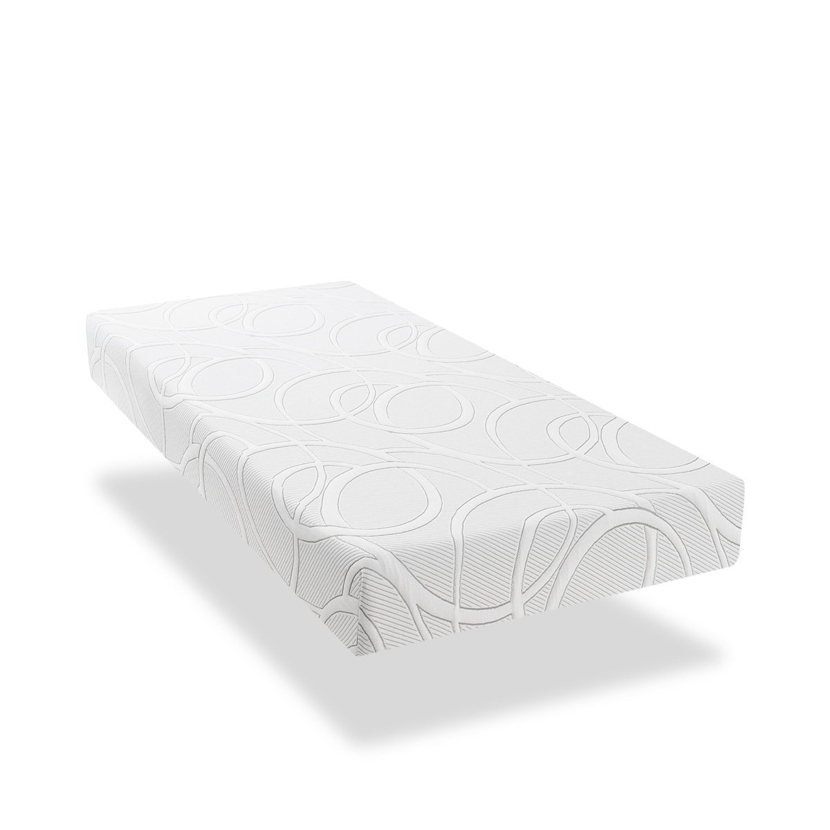 Pack Eupraxie 90x200 cm Matelas Mousse + Sommier Bois + Accessoires blanc, OLYMPE LITERIE