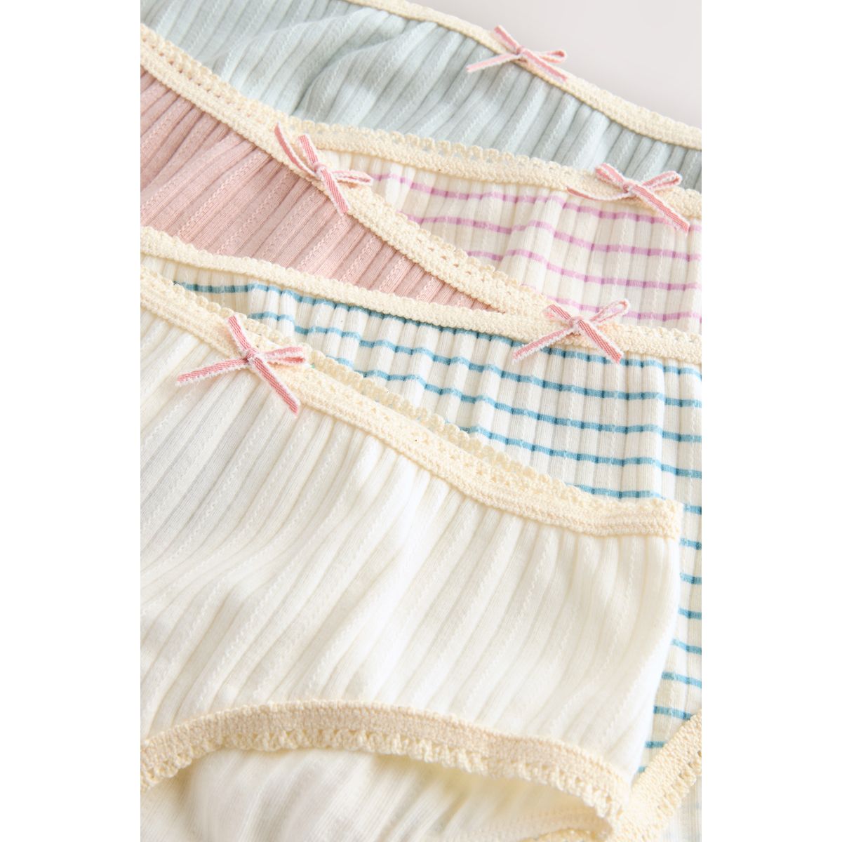 Culotte texturée, lot de 5 rayé/uni, NEXT