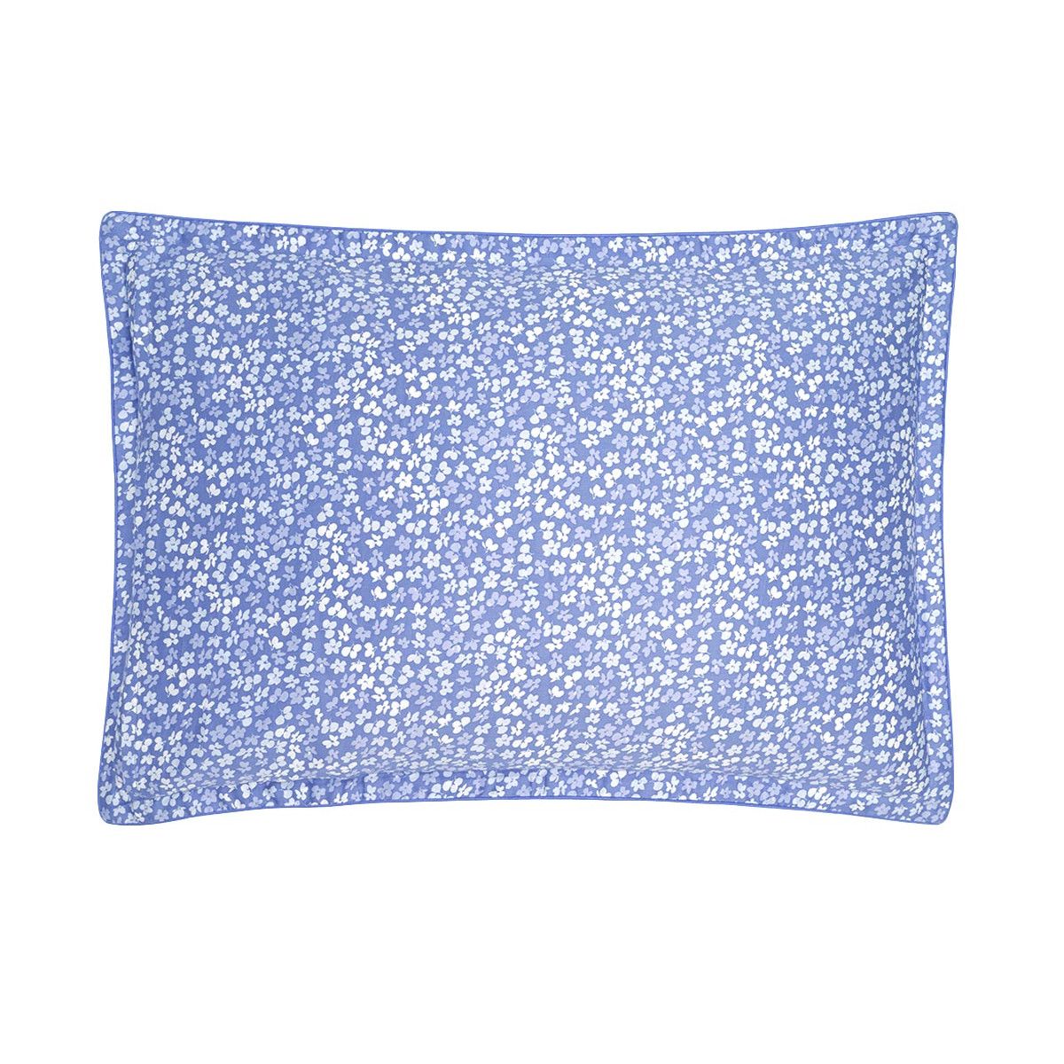 Lot de 2 taies d'oreiller en satin de coton 120 fils IMPATIENCE cobalt, SENSEI MAISON