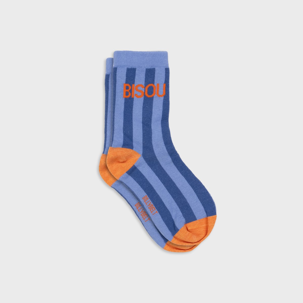 Chaussettes en coton peigné A MESSAGE bleu, BILLYBELT