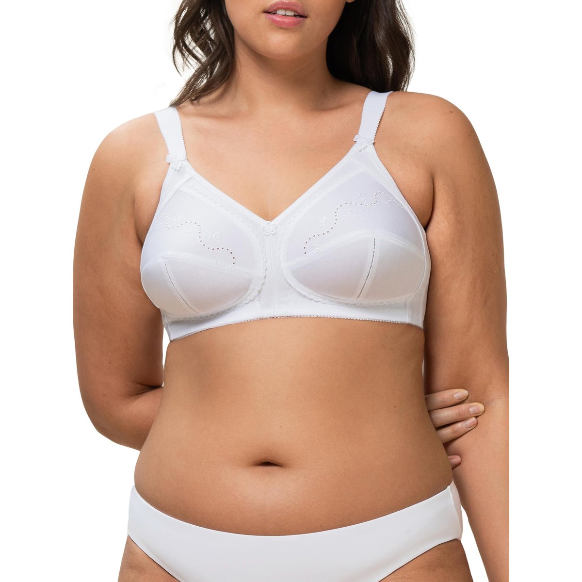 Soutien-gorge sans armatures DOREEN + COTTON01 blanc, TRIUMPH