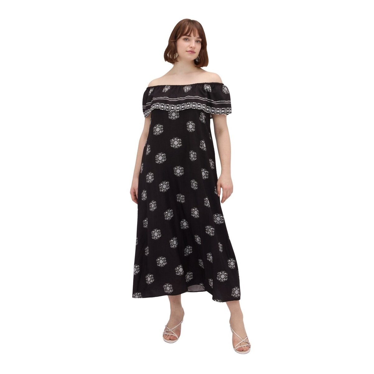 Robe Chill épaules dénudées noir, FIORELLA RUBINO