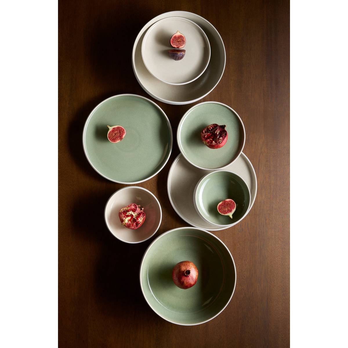 Assiette dessert D21cm CHIARA vert, ATMOSPHERA