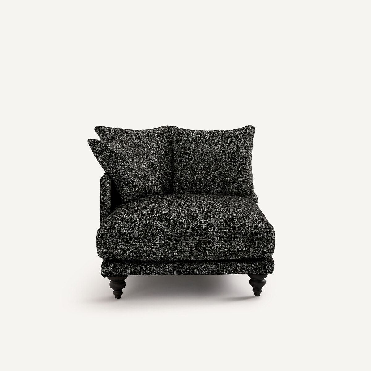 Chaiselongue aus Bouclé, LAZARE schwarz, AM.PM