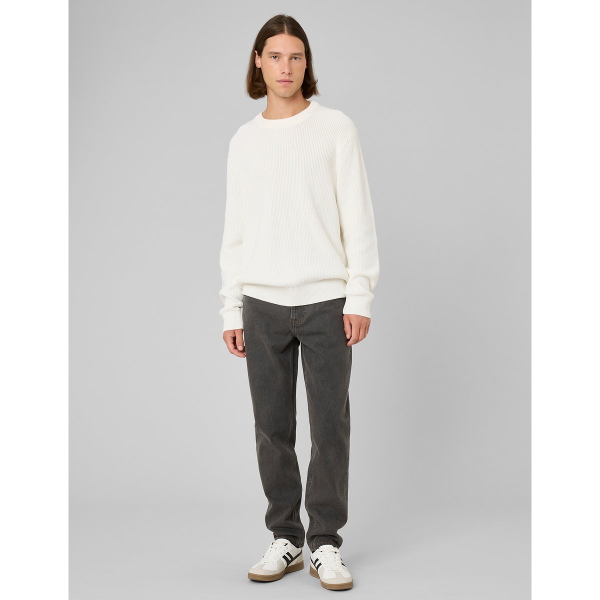 Jean relaxed black used gris foncé, BZB