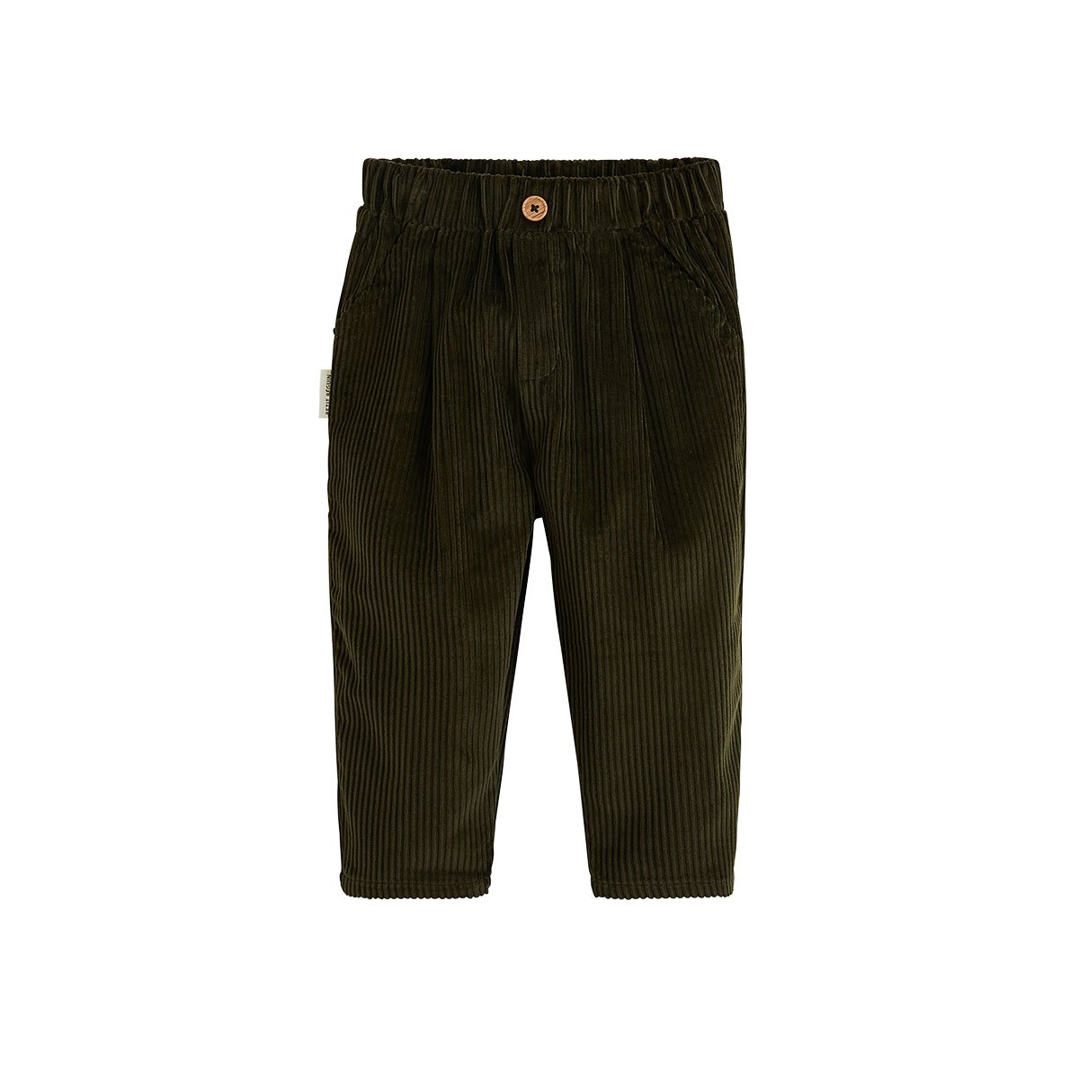 Pantalon bébé en velours côtelé Pistache vert, PETIT BEGUIN