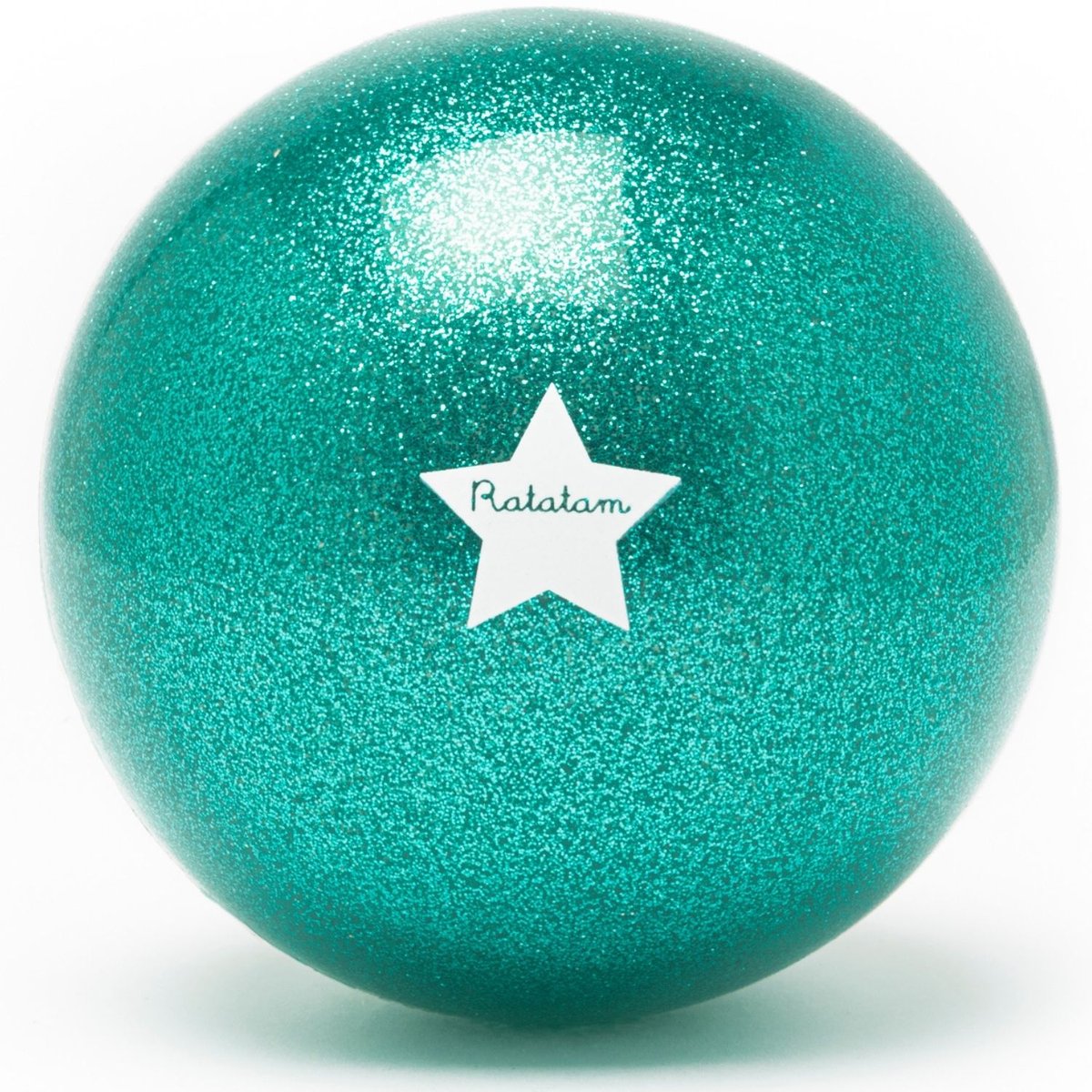 Ballon paillettes vert, blanc, RATATAM