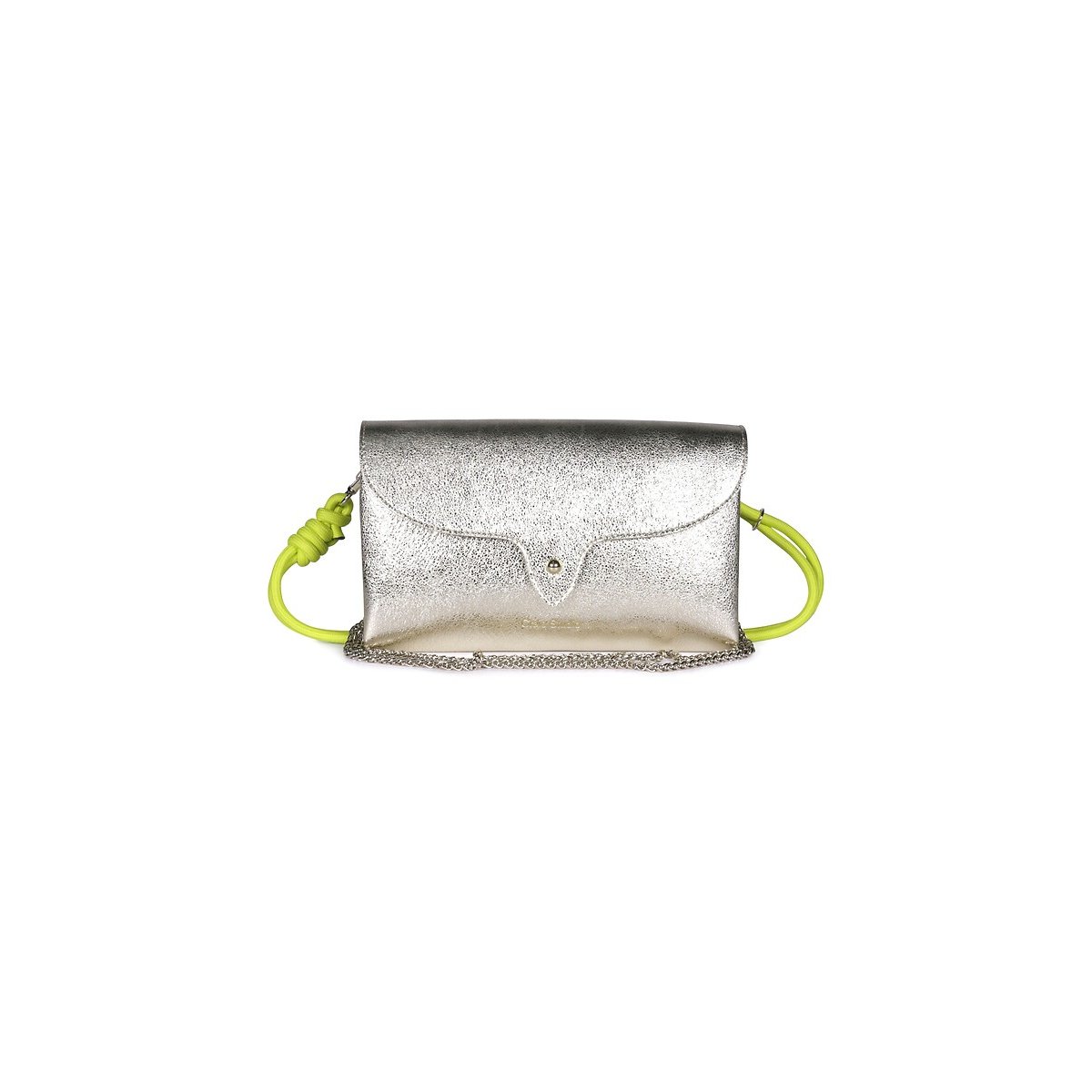 Leren clutchtas WEEK verguld, CRAIE STUDIO