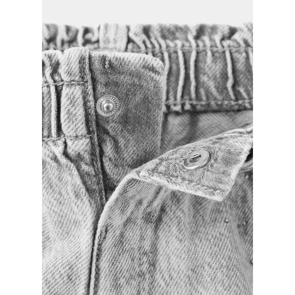Jean paperbag à strass gris denim, MANGO BABY