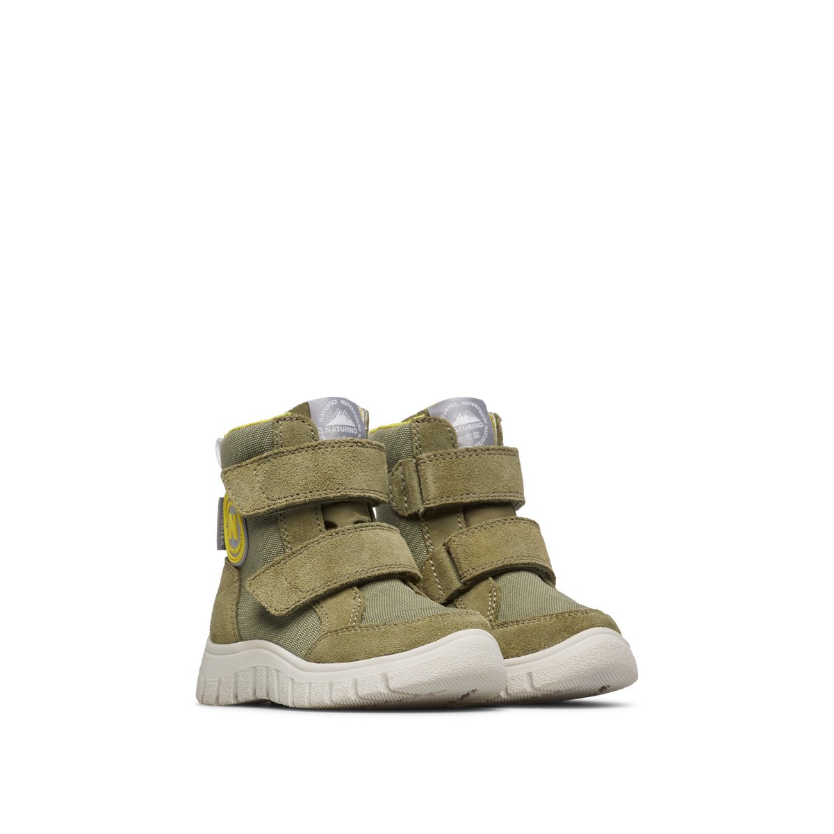 Bottes en suède et tissu technique GEMINAE 3 VL WP. kaki, NATURINO