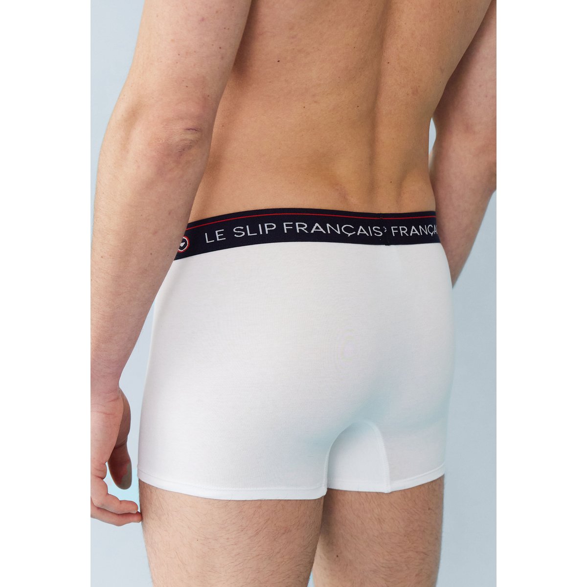 Lot de 3 boxers en coton Marius marinière rouge blanc marinière bleu, LE SLIP FRANCAIS