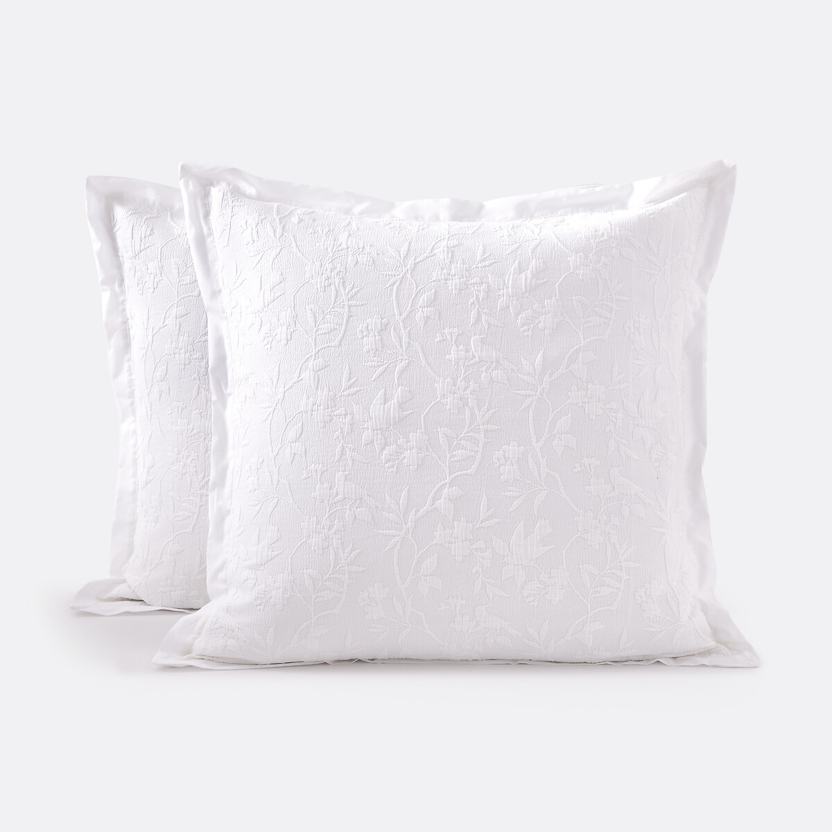 Nessa Quilted Cushion Cover white, LA REDOUTE INTERIEURS
