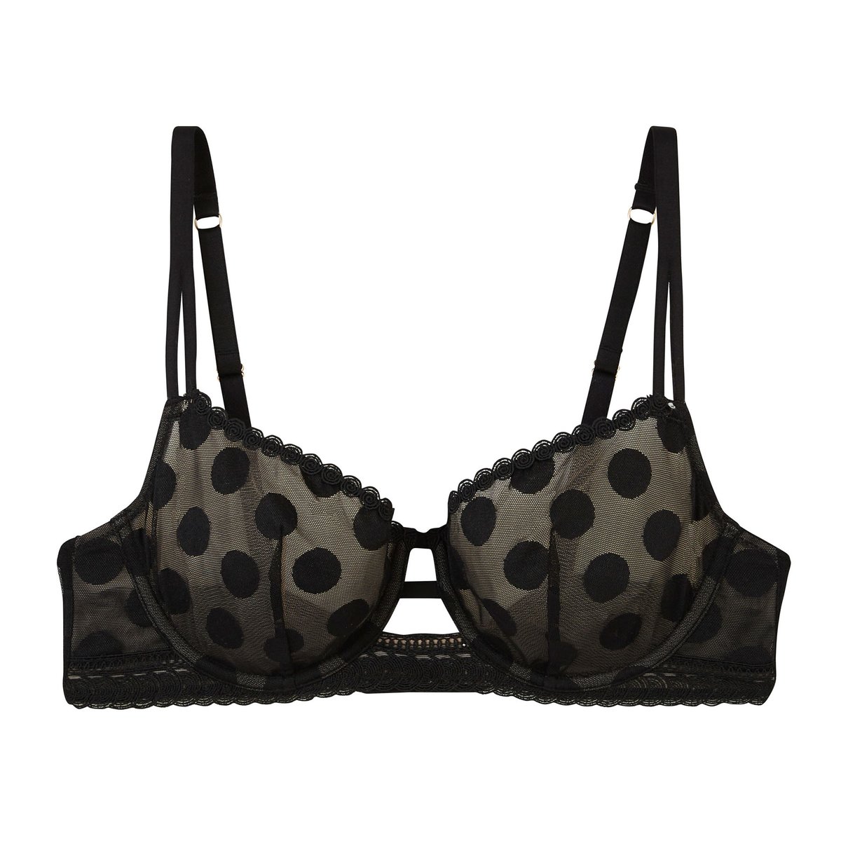 Soutien-gorge corbeille HALO noir, ROUGEGORGE LINGERIE