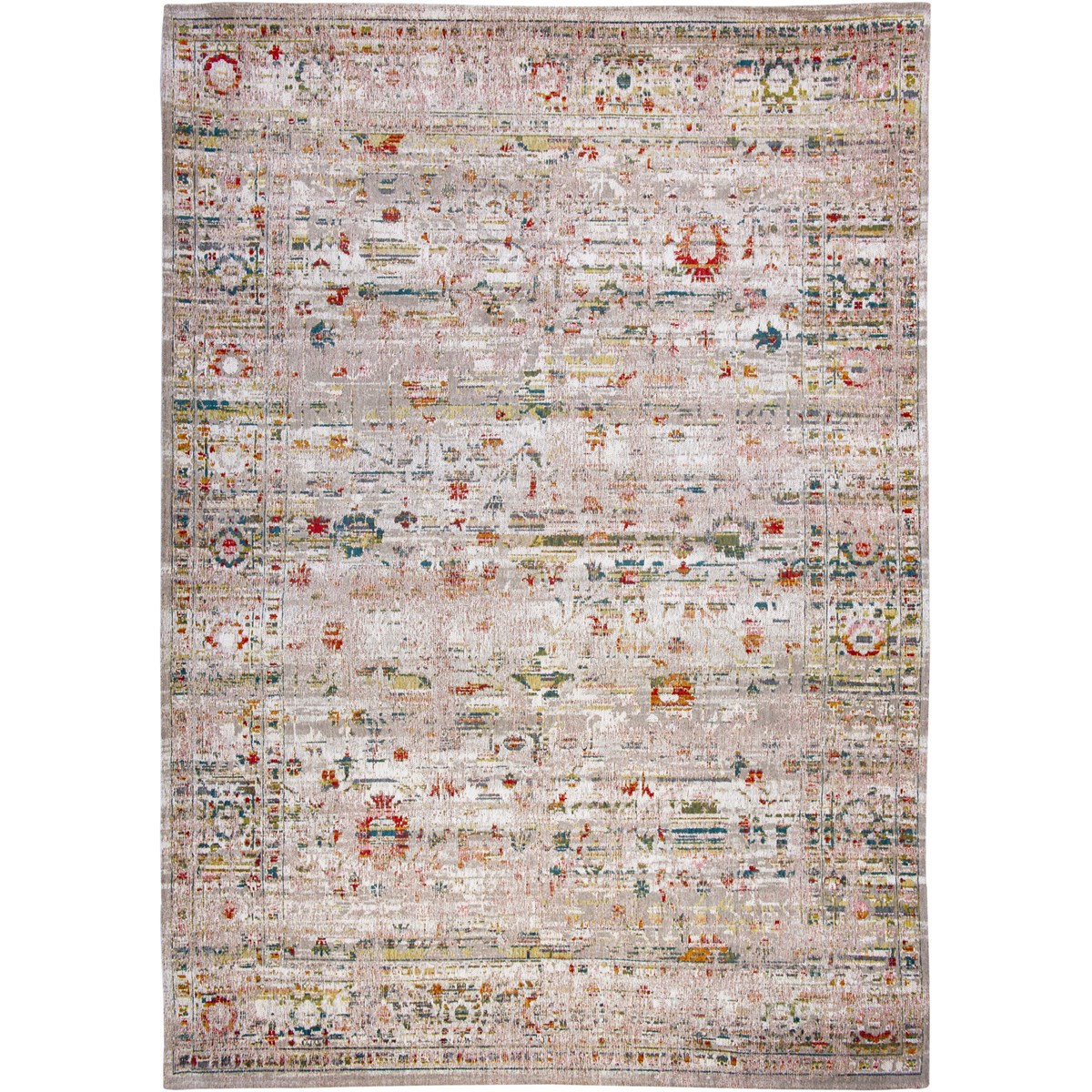 Tapis salon et chambre tissé plat style orient TURKISH DELIGHT beige, NOVATREND