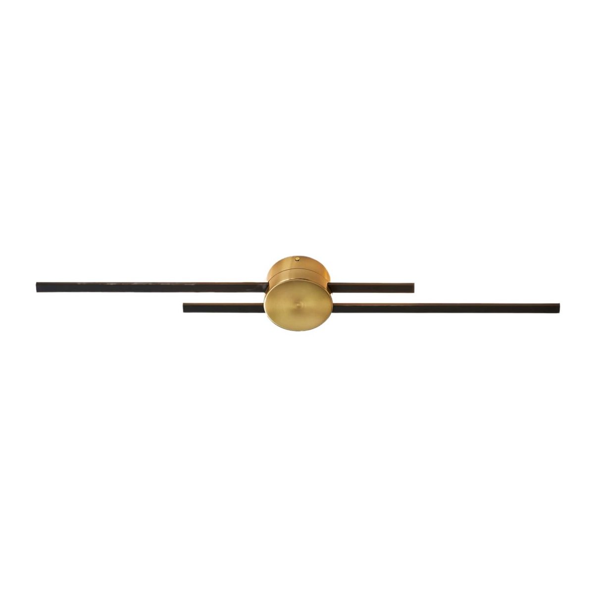 Applique ou plafonnier LED minimaliste - PIA laiton et noir, KOSILUM