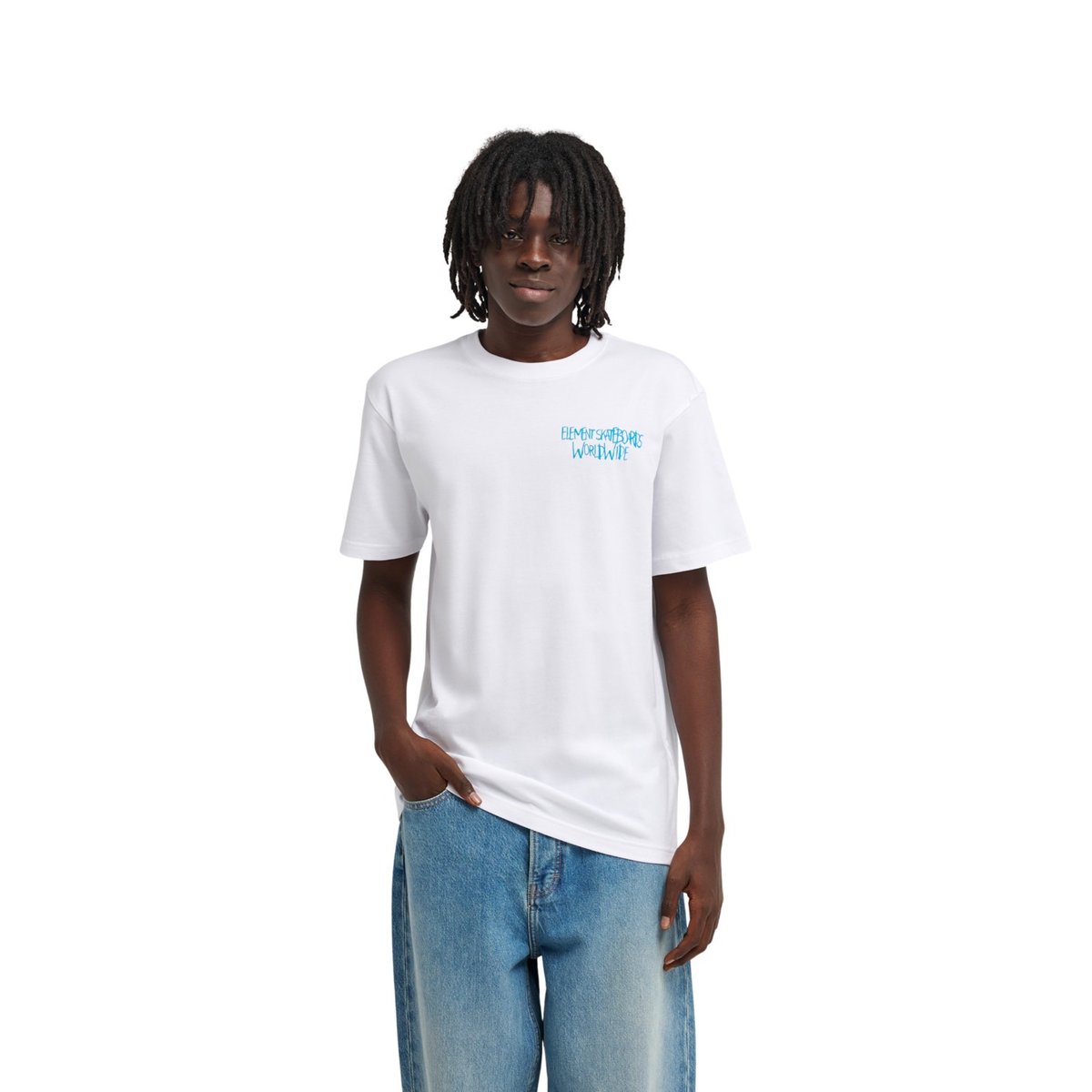T-Shirt manches courtes COUCHING blanc optic white, ELEMENT