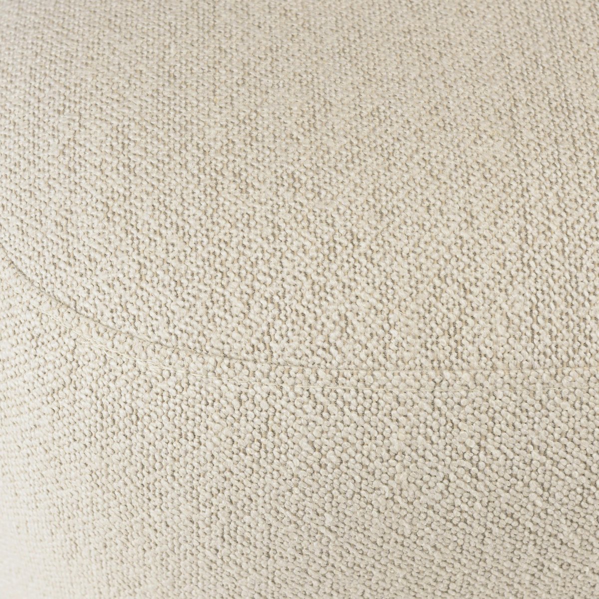 Pouf forme design en tissu petite bouclette beige COLOMBUS beige, PIER IMPORT