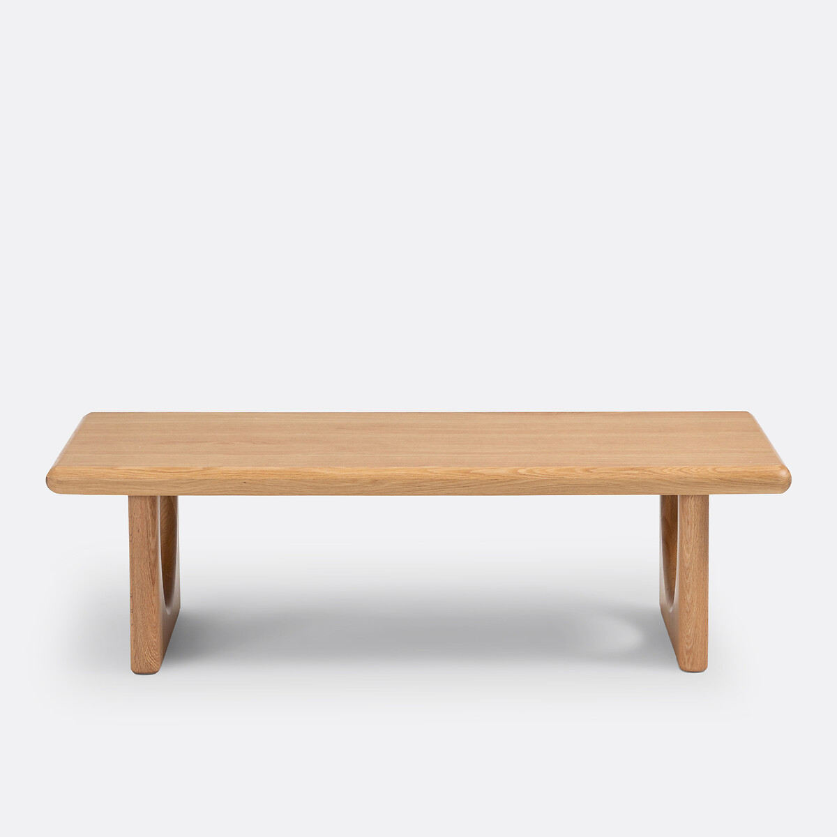 Table basse chêne massif et placage chêne, Douve naturel, LA REDOUTE INTERIEURS