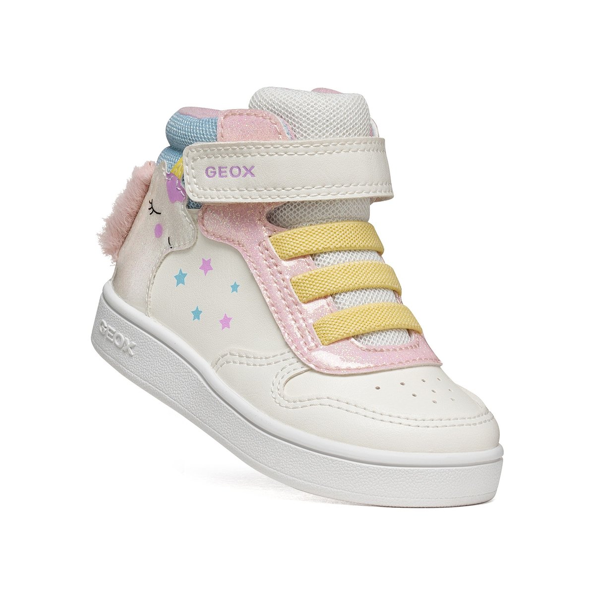 Baskets  B ECLYPER blanc/rose, GEOX