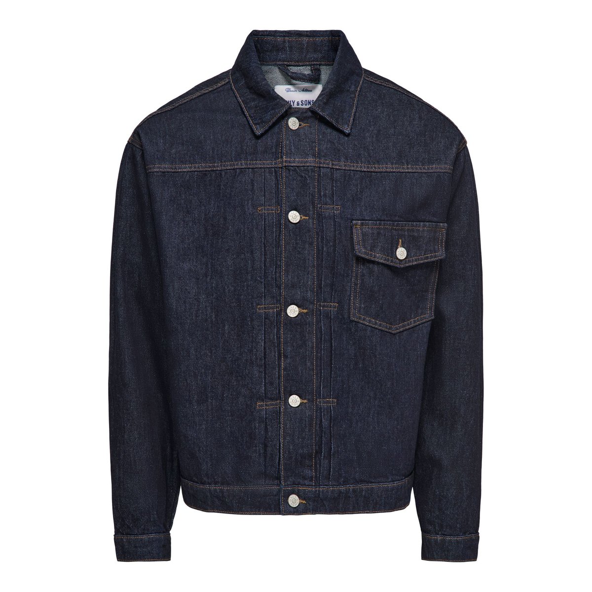 Veste En Jean dark blue denim, ONLY & SONS