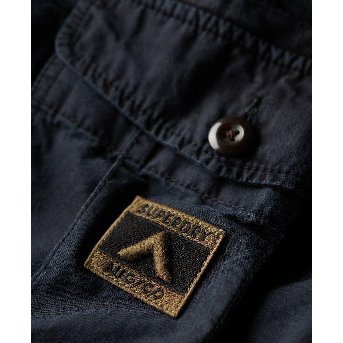 Short Parachute Light coupe décontractée bleu marine éclipse, SUPERDRY