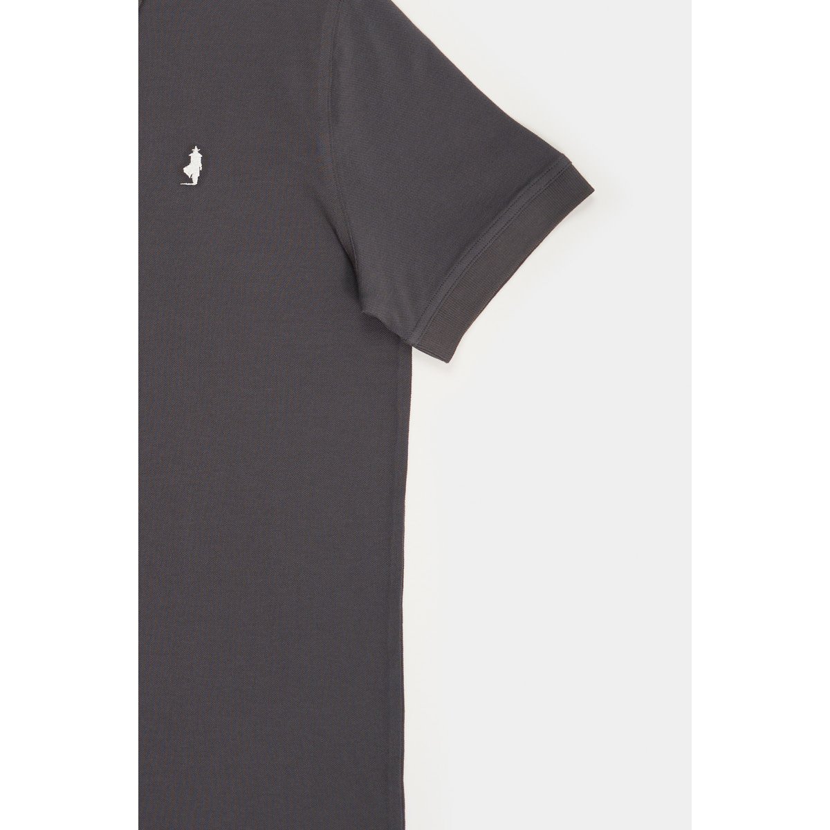 Polo piqué uni gris, MCS