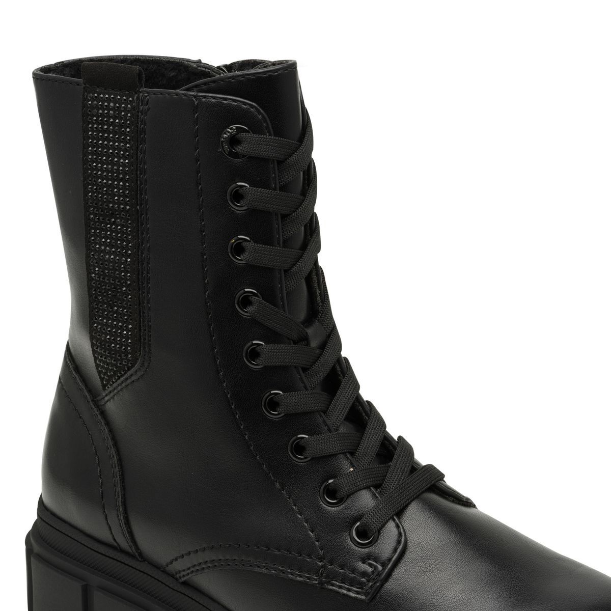 Bottine à lacets noir camel, S.OLIVER