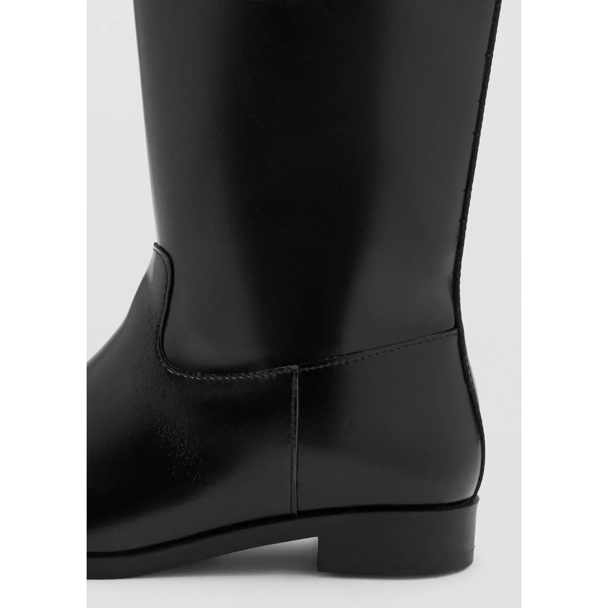 Bottes de cavalière effet cuir noir, MANGO KIDS