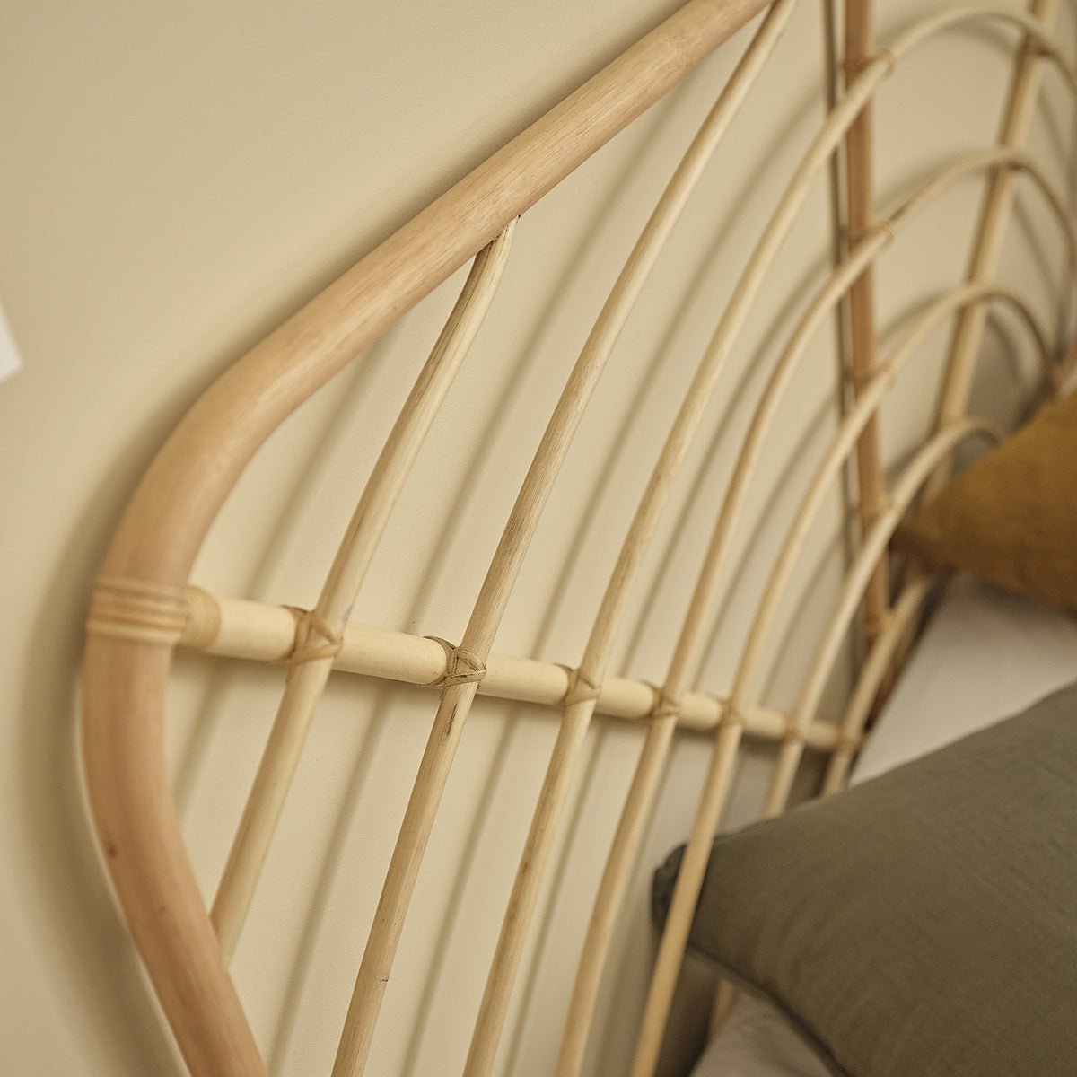 Tête de lit en rotin 160 cm  BOHO naturel, BERAH GETAH