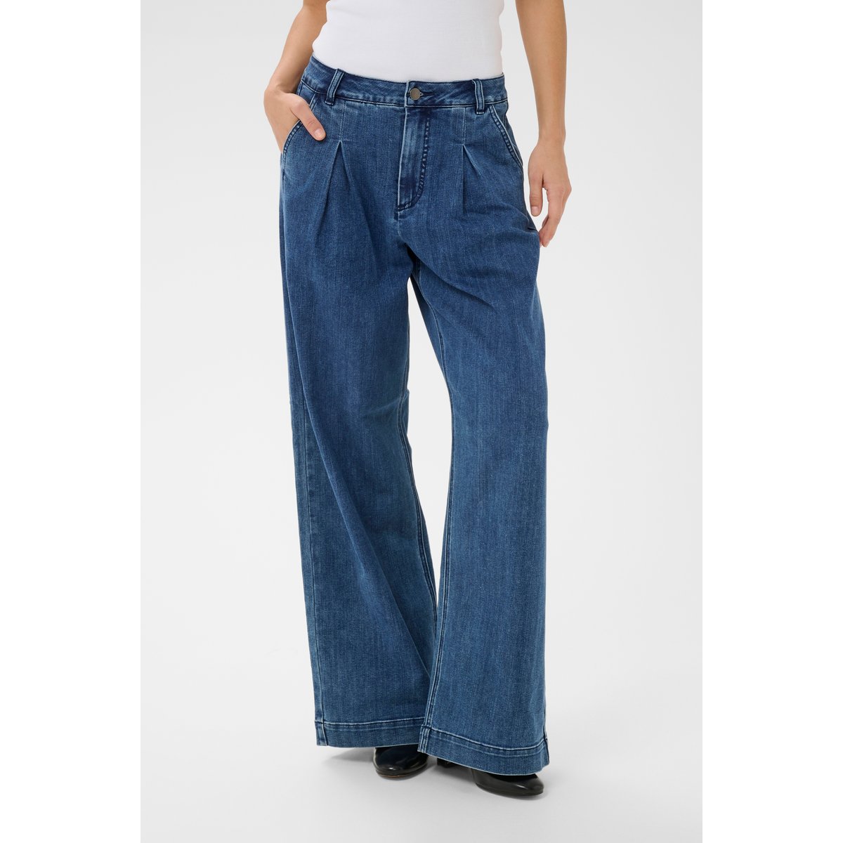Jeans bleu medium blue denim, KAFFE