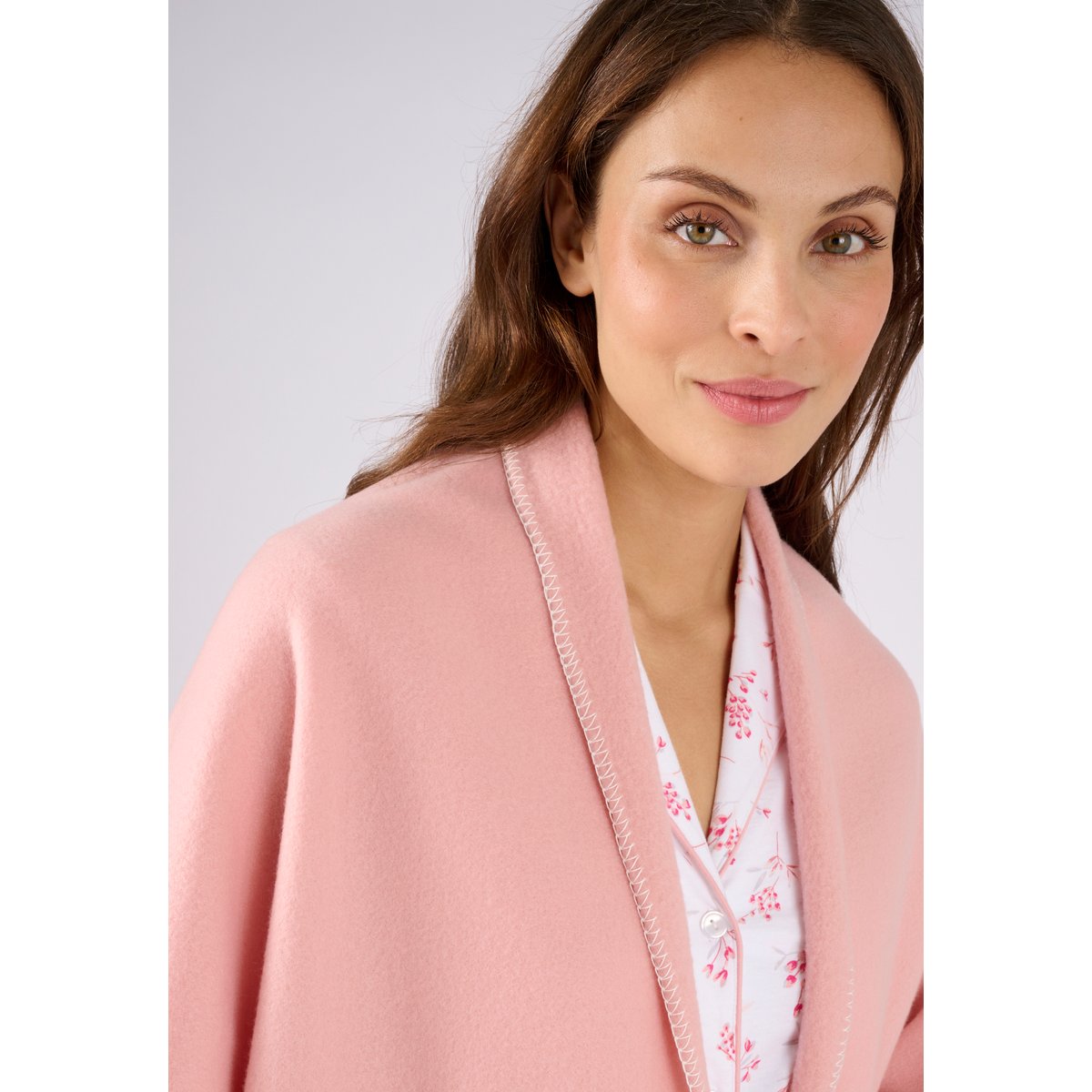 Châle Thermolactyl  maille polaire rose, DAMART