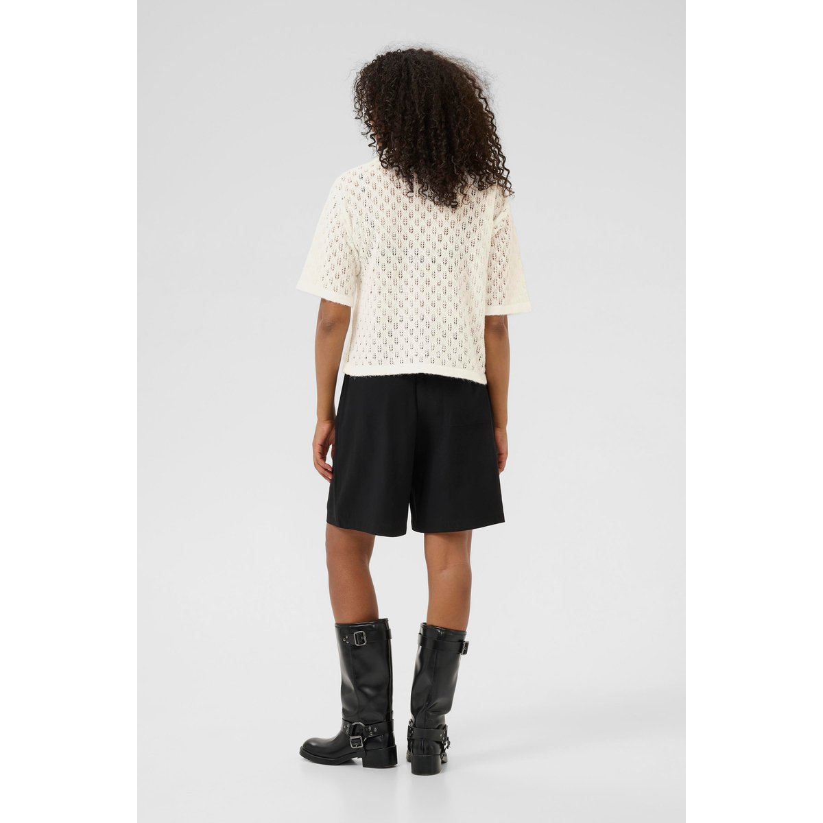 Pullover tricoté blanc, KAFFE