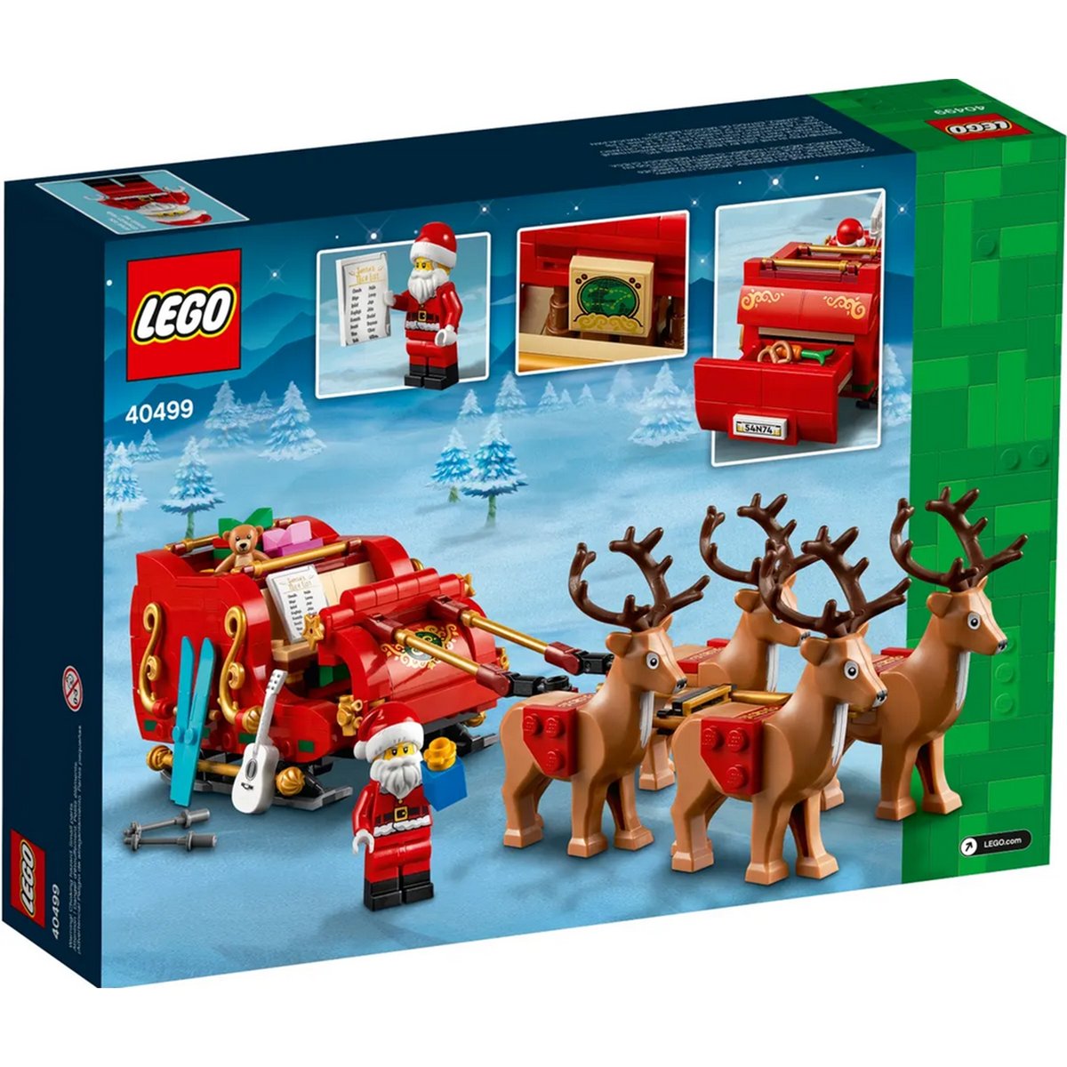 LEGO Saisonnier - Le traîneau du Père Noël - 40499 multicolore, LEGO