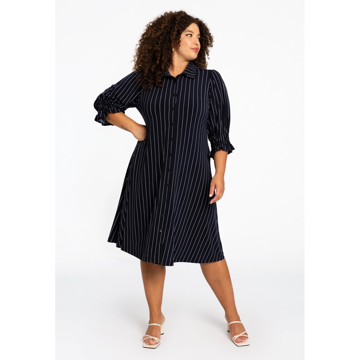 Robe imprimé / imprimée bleu, YOEK