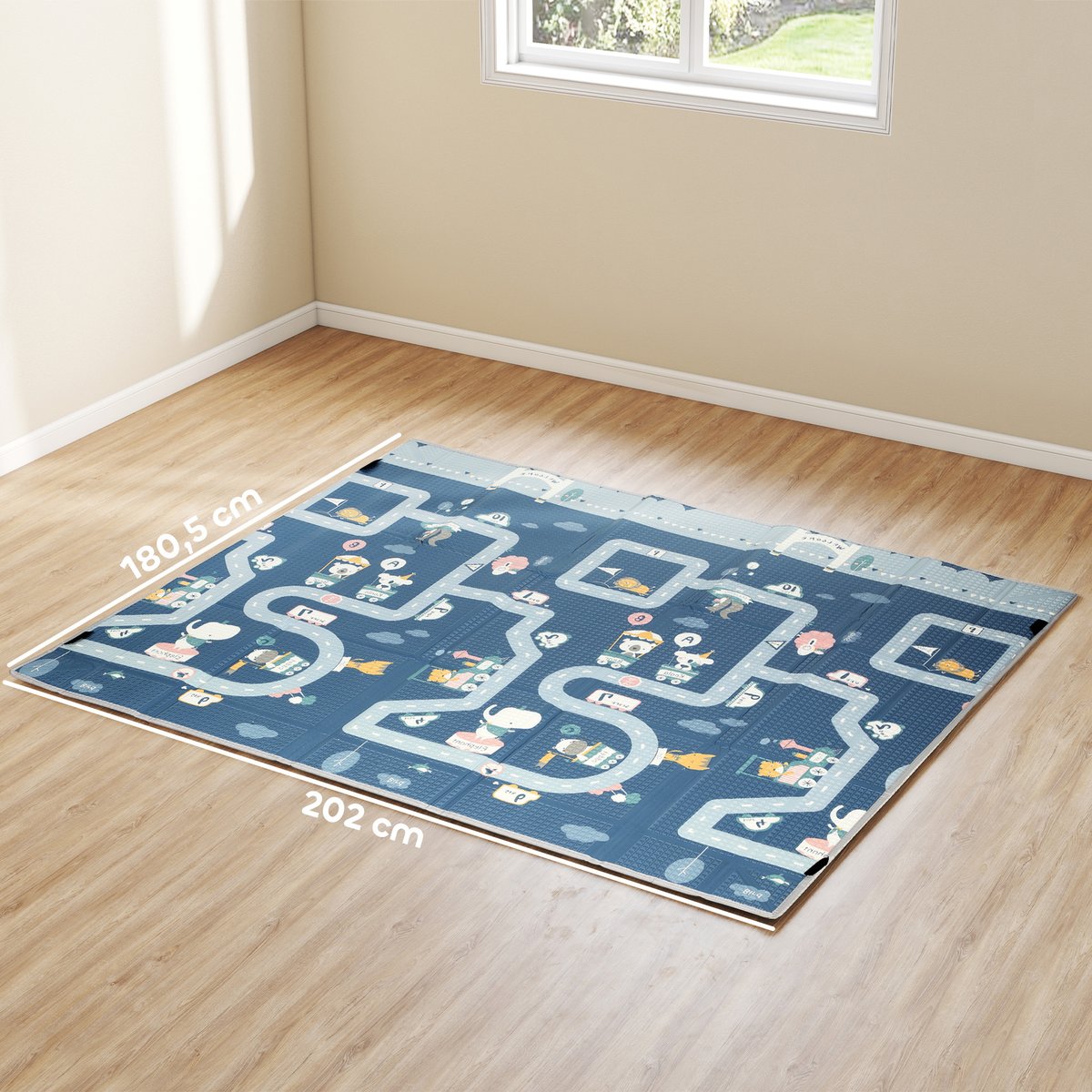 Tapis de jeu pour enfants XPE multicolore multicolore, AIYAPLAY