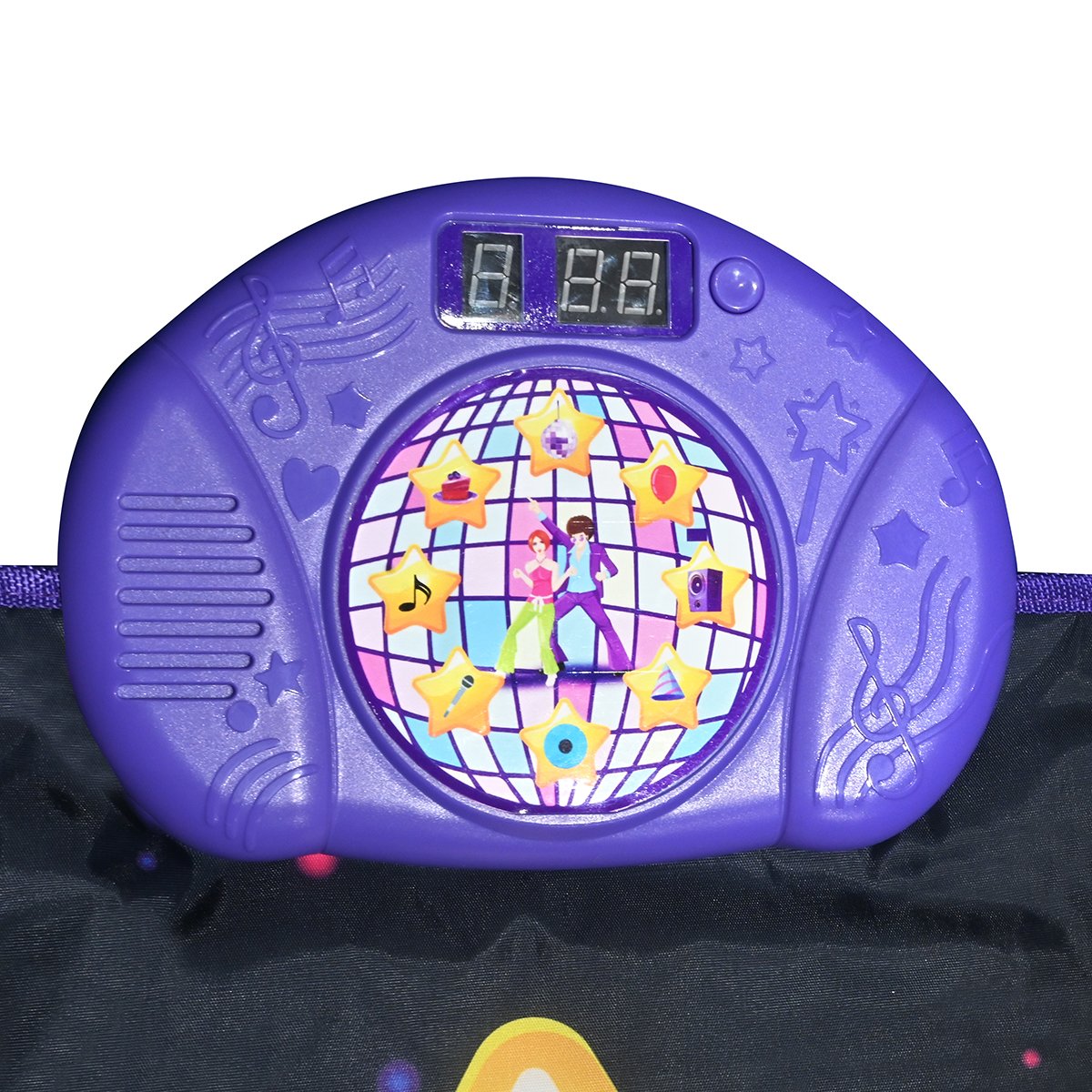 Tapis de danse électronique, Bluetooth et lumineux avec 6 modes de jeu noir, LEXIBOOK
