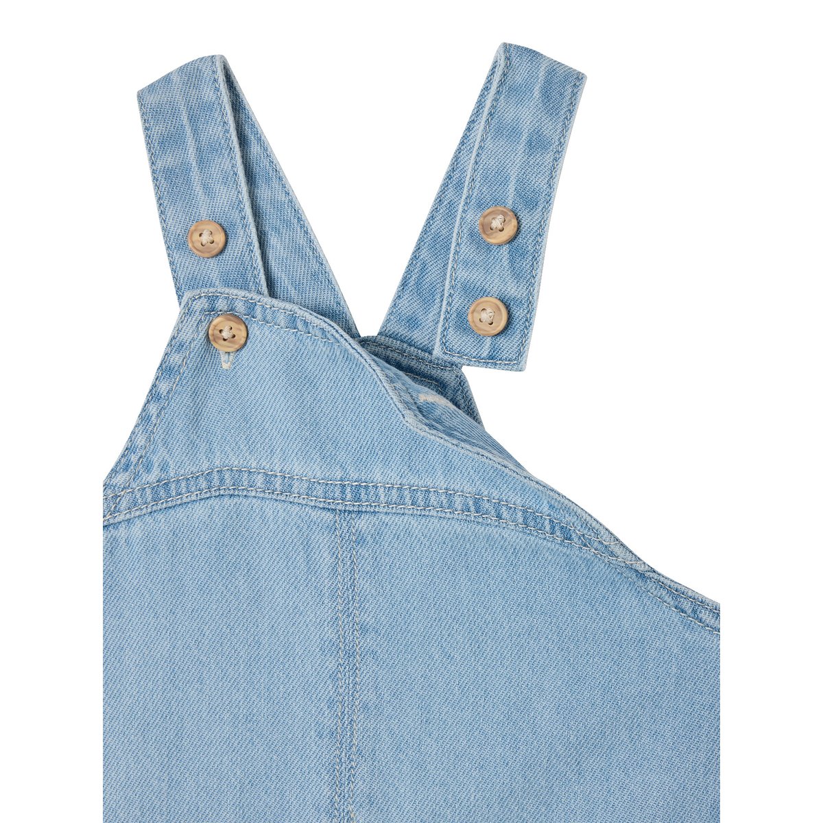 Ensemble salopette bébé vert sauge, VERTBAUDET