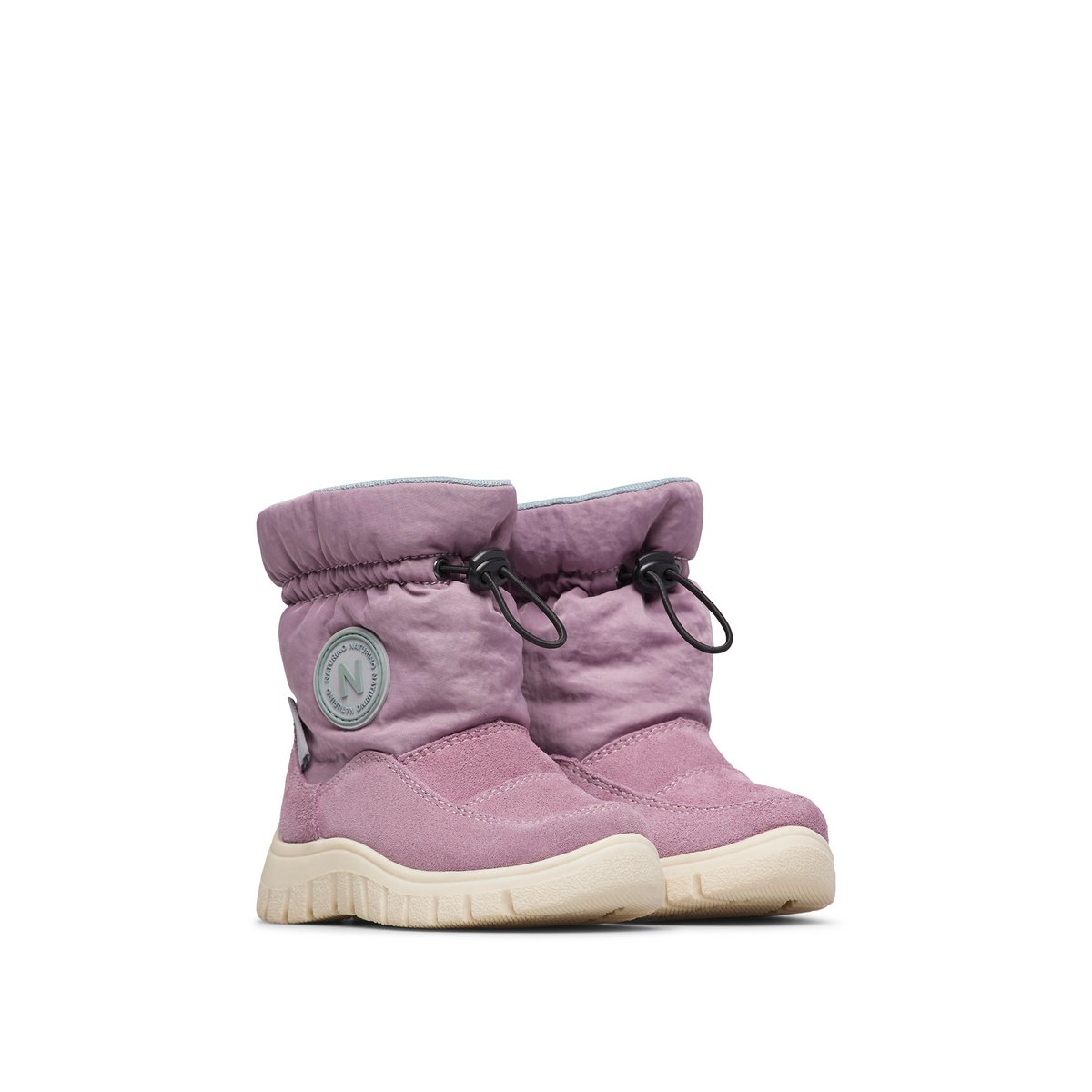 Bottes en suède et tissu technique VARNA 2 WP. lilas-, NATURINO