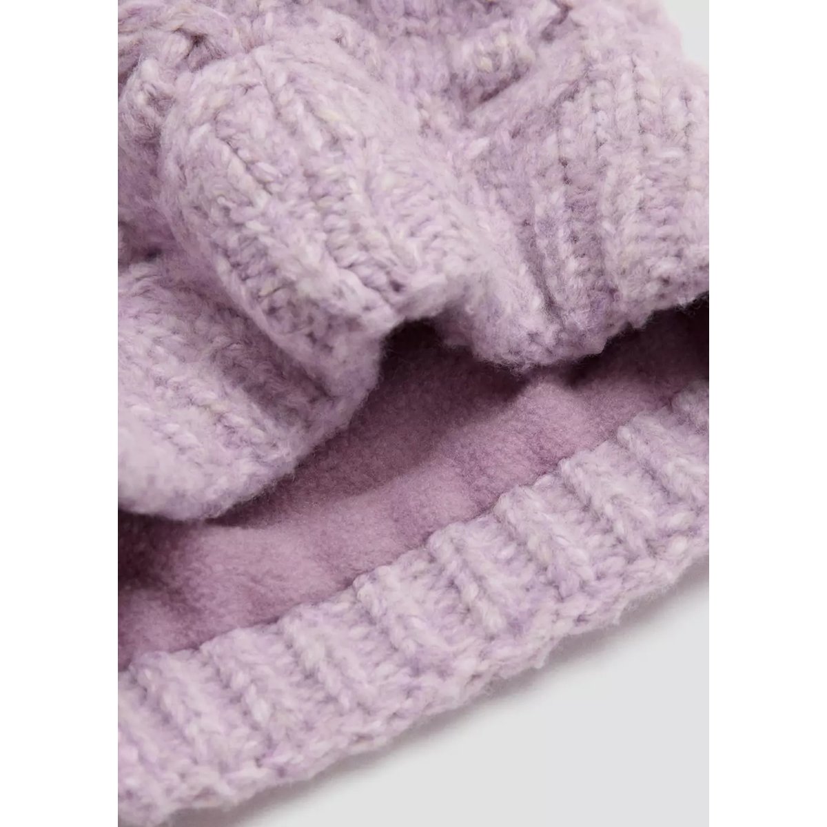 Écharpe maille torsadée lilas, MANGO BABY
