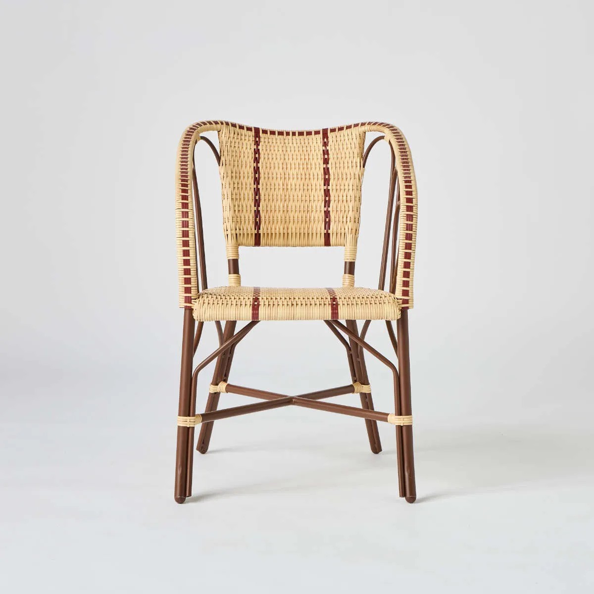 Fauteuil de table en résine BELLE EPOQUE marron, KOK