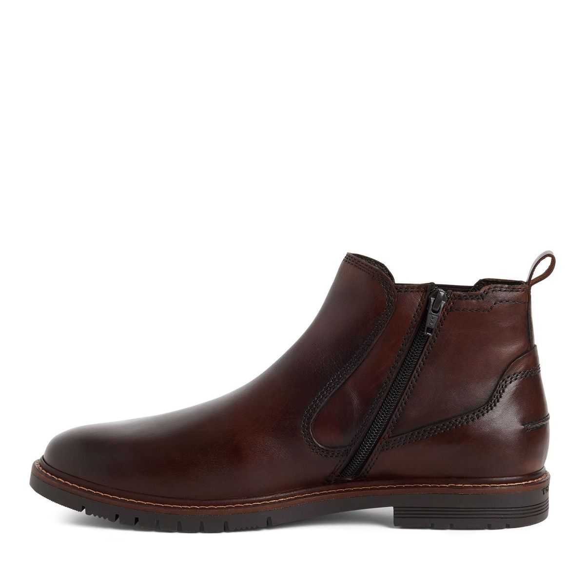 Bottine Chelsea homme marron taupe clair, MARCO TOZZI