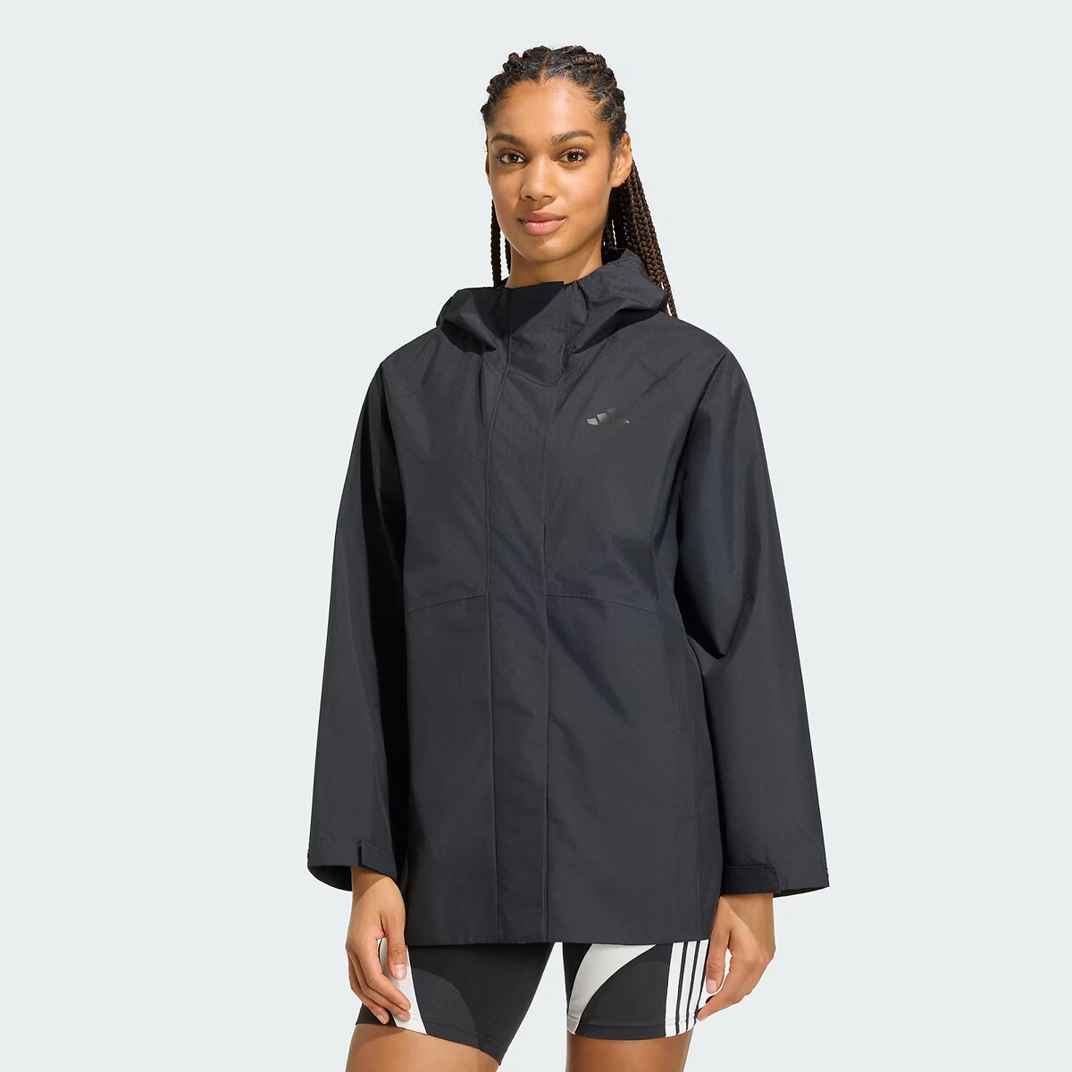 Parka imperméable Essentials noir, ADIDAS SPORTSWEAR