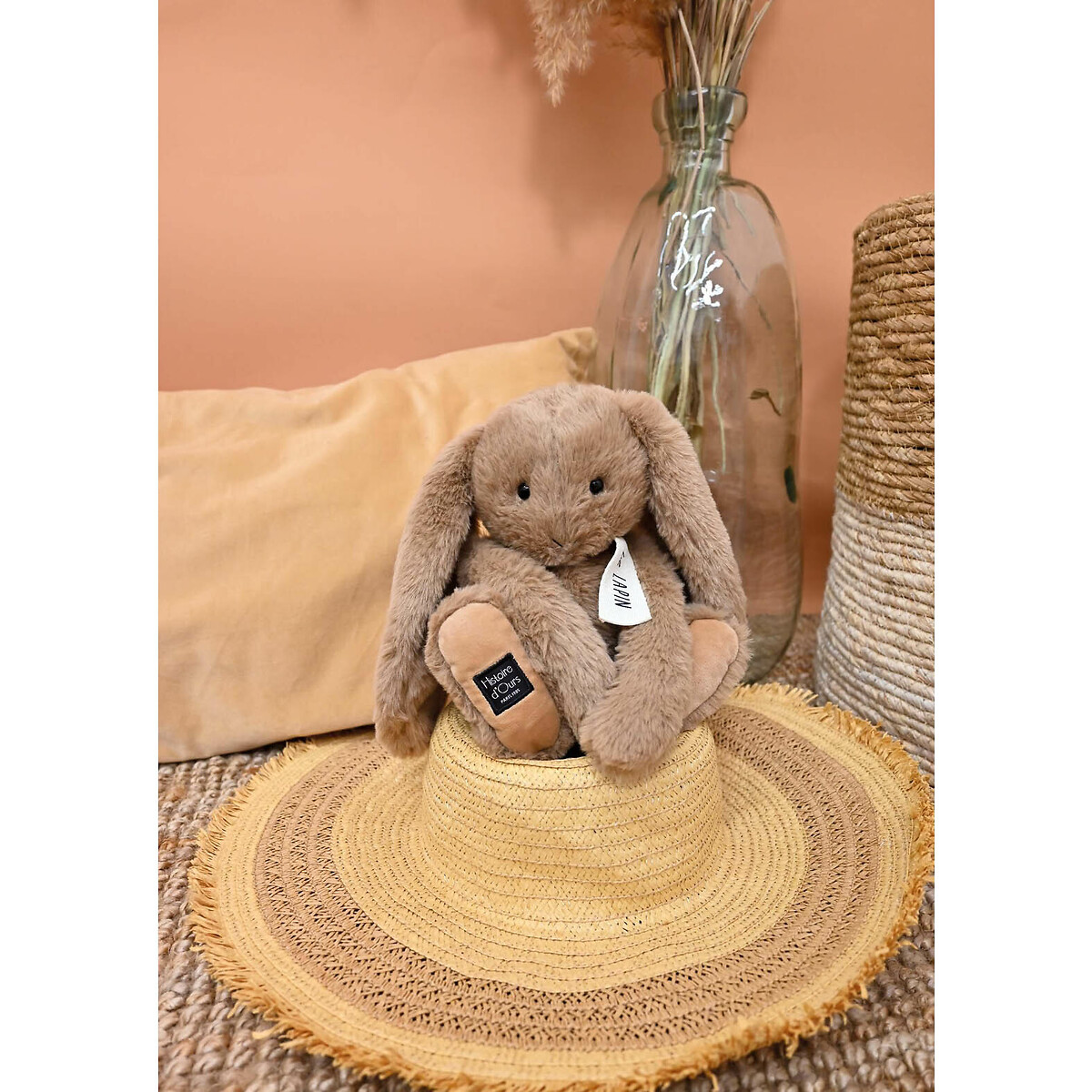 Doudou Lapin 32cm noisette, HISTOIRE D'OURS